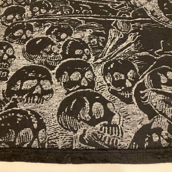La Cosa Nuestra 2X, Black Sheer TShirt. So cool! Skulls, Roses, Mexico. RARE.5/5 - Picture 8 of 10